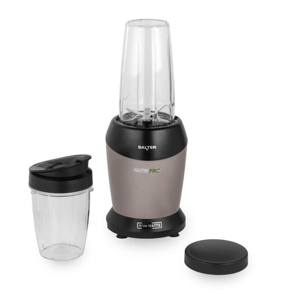 salter Nutripro Blender & Blending Cups - Black