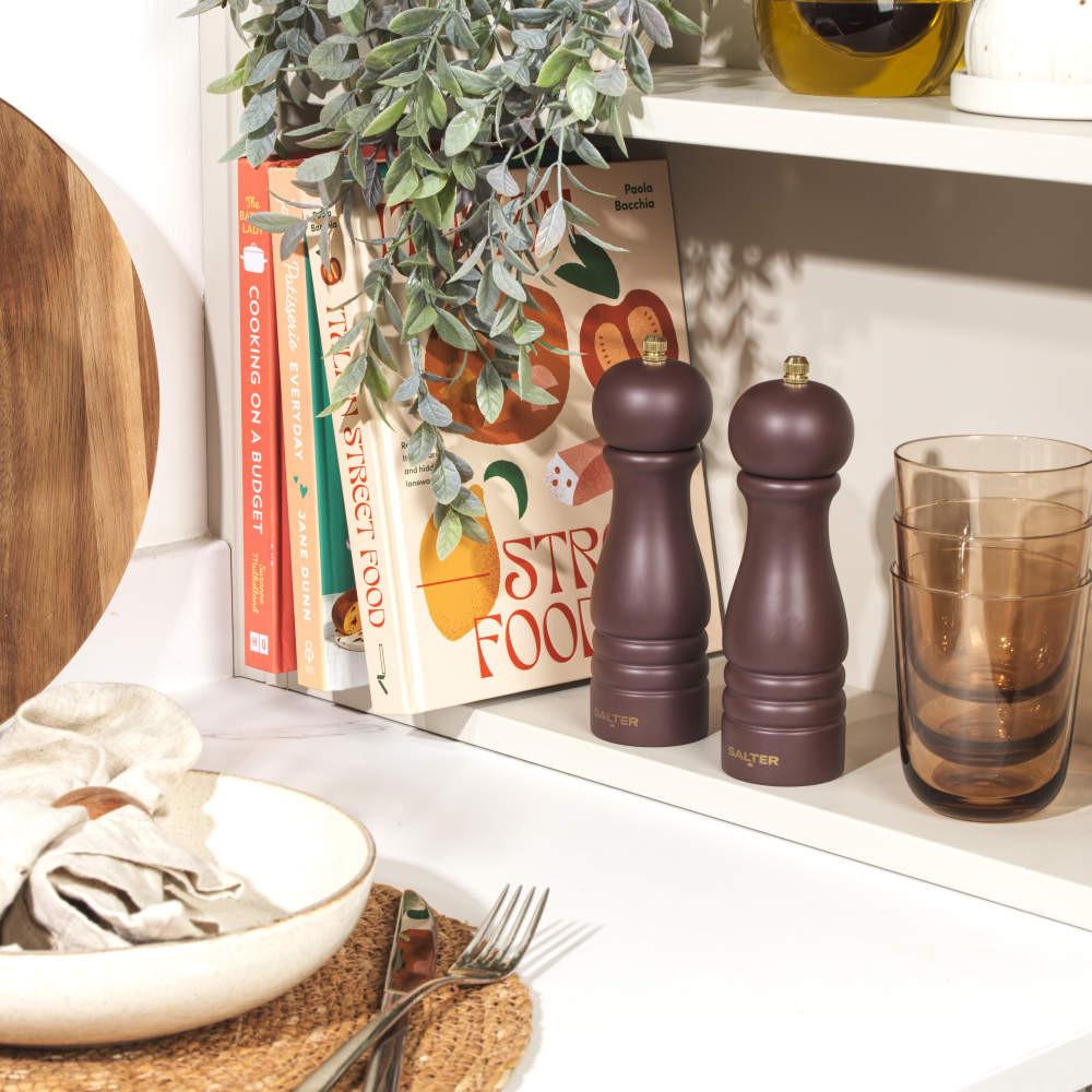 Salter Olea Salt & Pepper Grinder 2-Pack – Mulberry