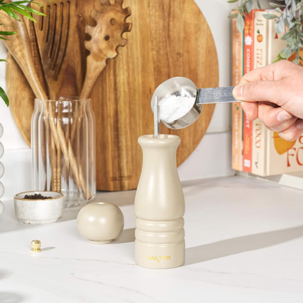 Salter Olea Salt & Pepper Mill - Beige
