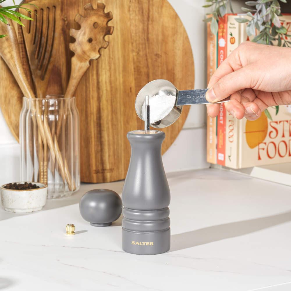 Salter Olea Salt & Pepper Mill - Charcoal
