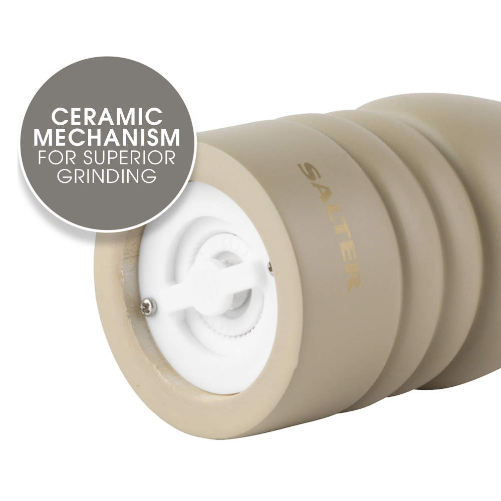 Salter Olea Salt & Pepper Mill Set - Beige