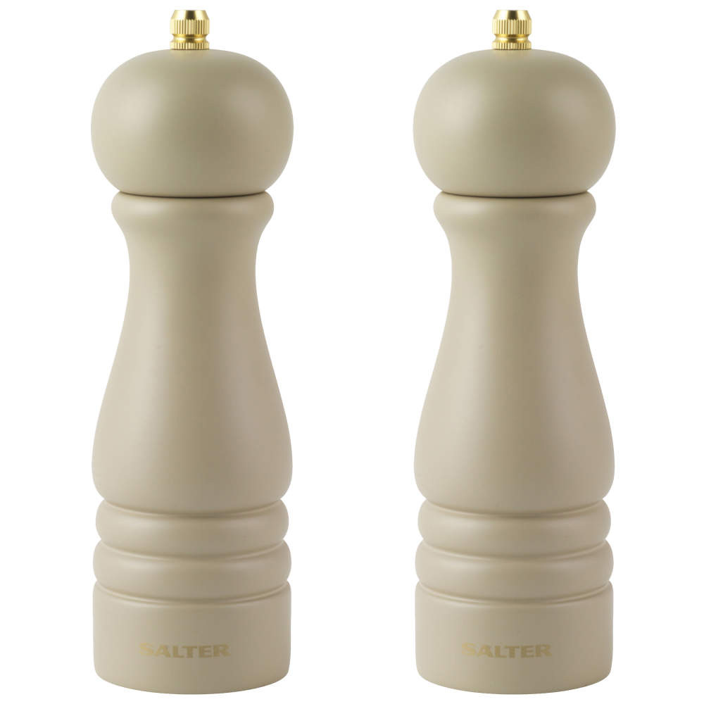 salter Olea Salt & Pepper Mill Set - Beige