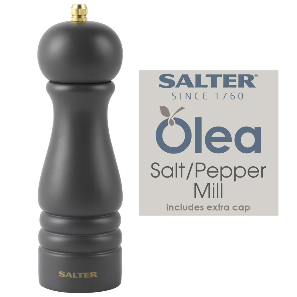Salter Olea Salt & Pepper Mill Set - Charcoal