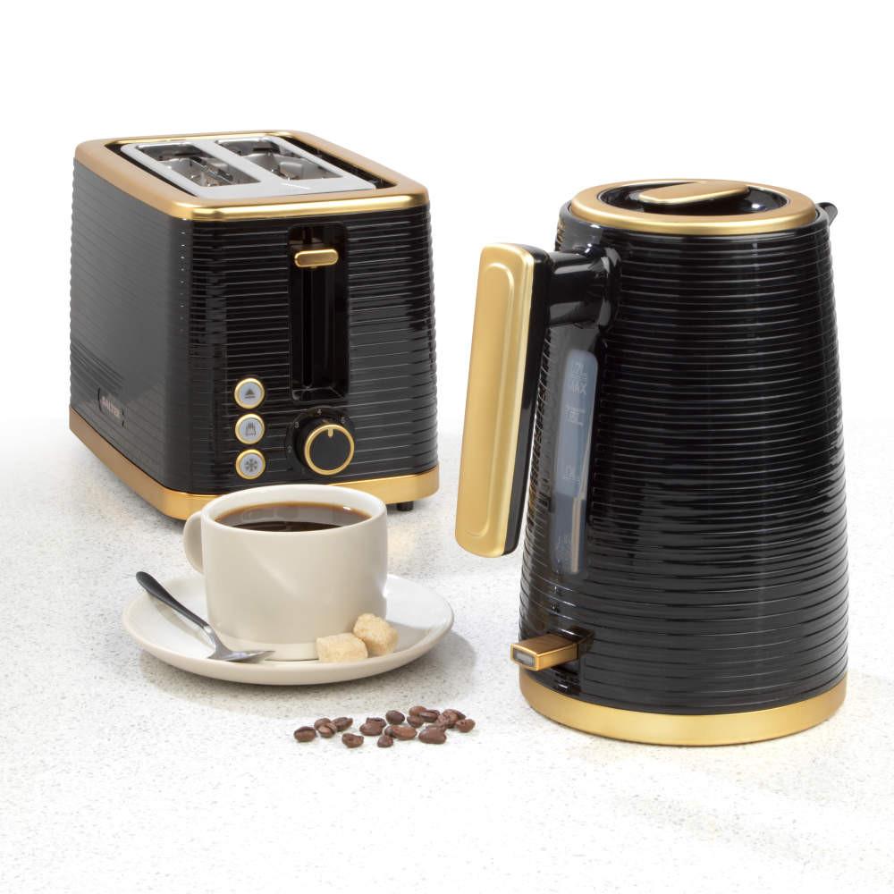 Salter Palermo Kettle & 2-Slice Toaster Set - Black