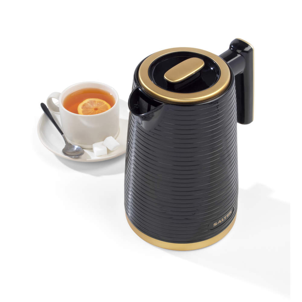 Salter Palermo Kettle & 2-Slice Toaster Set - Black