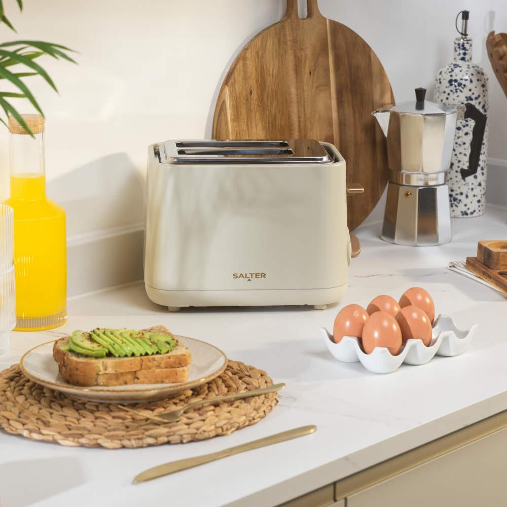 Salter Pebble 2-Slice Toaster - Stone