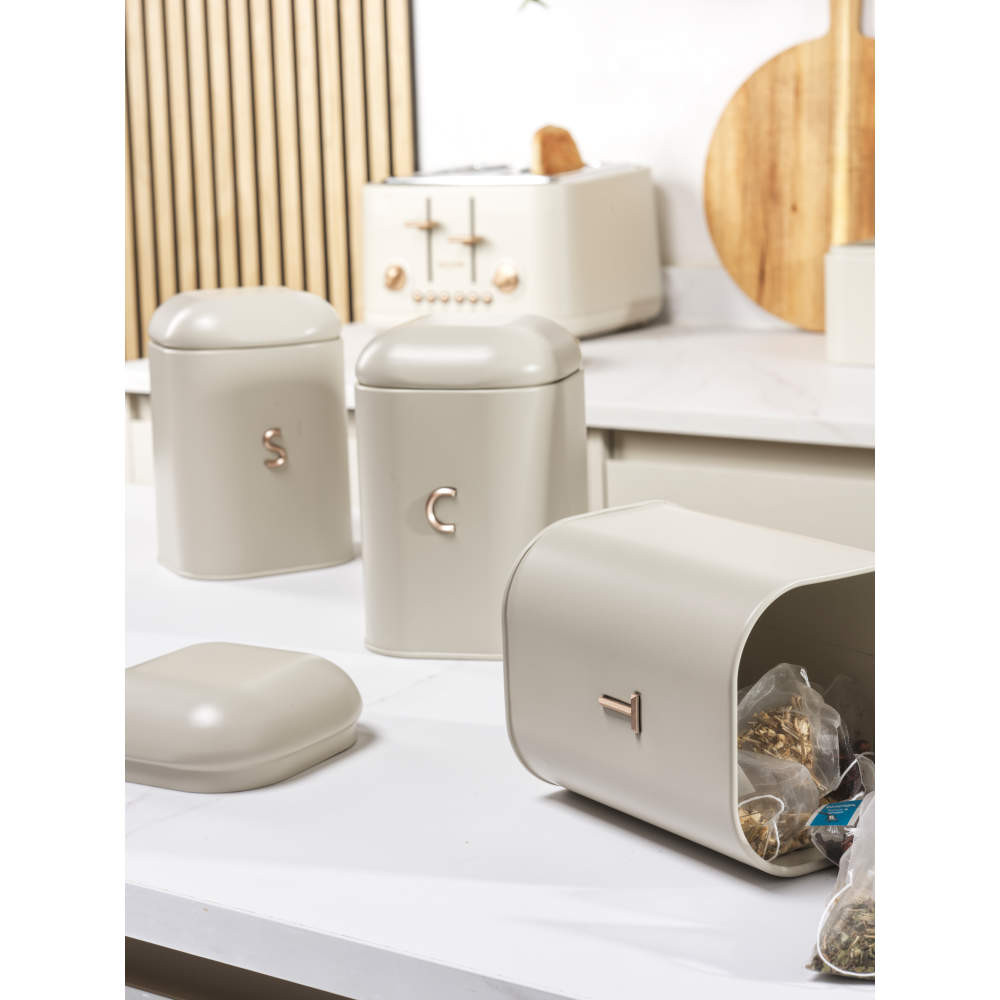 Salter Pebble 3-Piece Canister Set - Stone