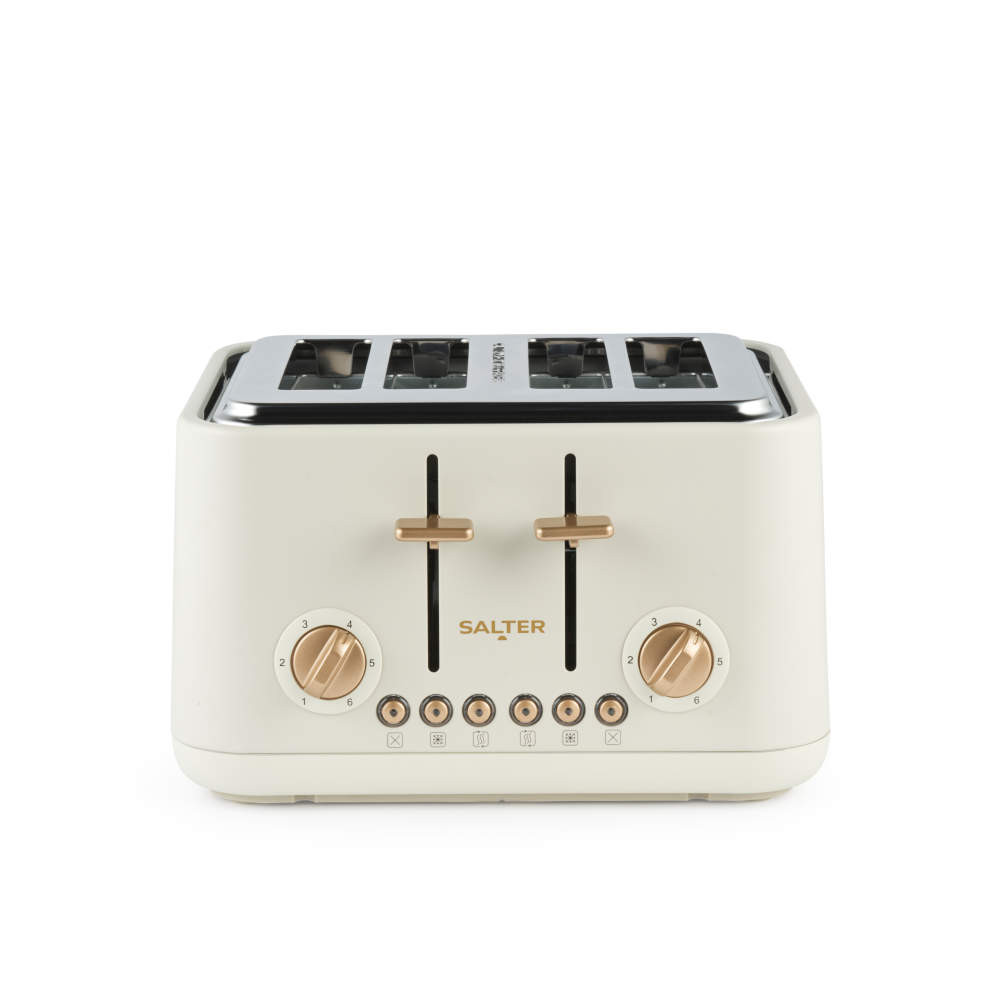 salter Pebble 4-Slice Toaster - Stone