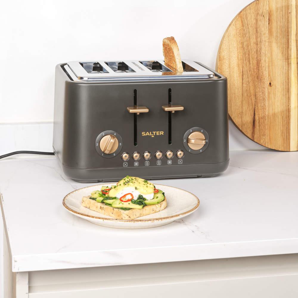 Salter Pebble 6-Piece Countertop Set - Charcoal