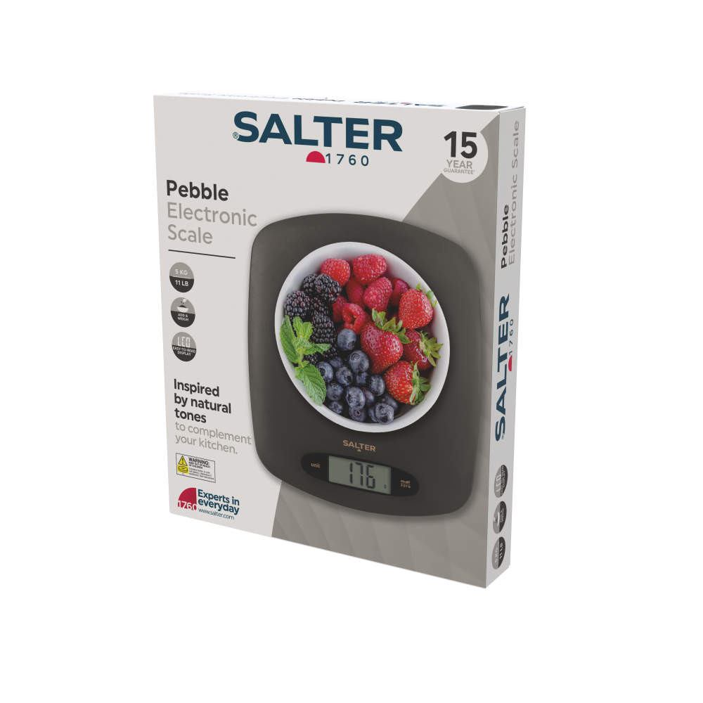 Salter Pebble Digital Kitchen Scale – Grey