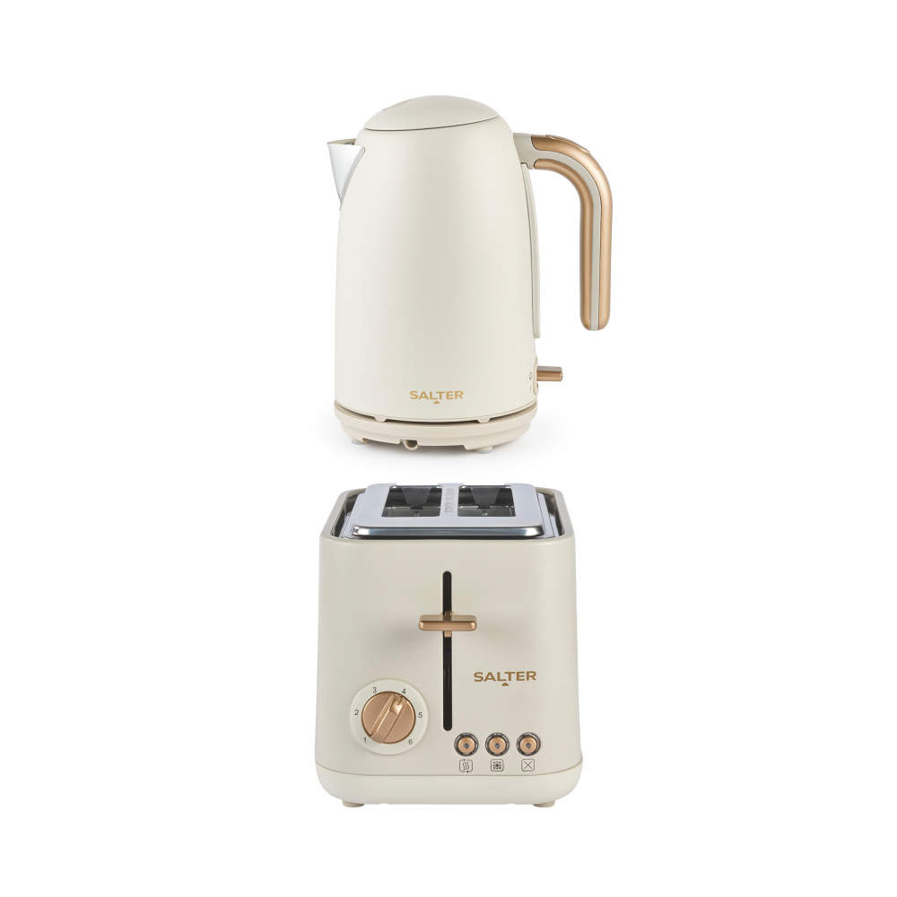 salter Pebble Kettle & 2-Slice Toaster Set - Stone