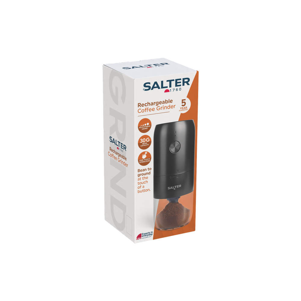 Salter Rechargeable Coffee Grinder – Black