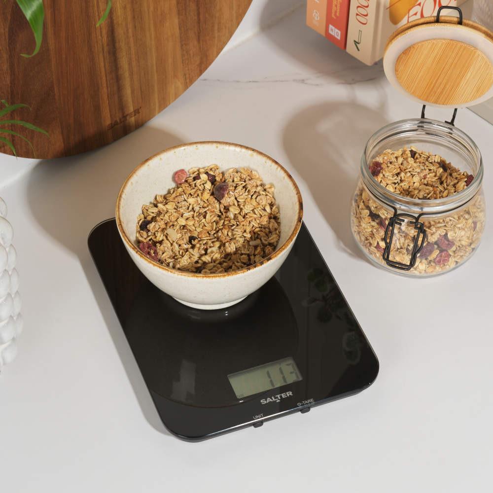 Salter Rechargeable Digital Kitchen Scale – Black
