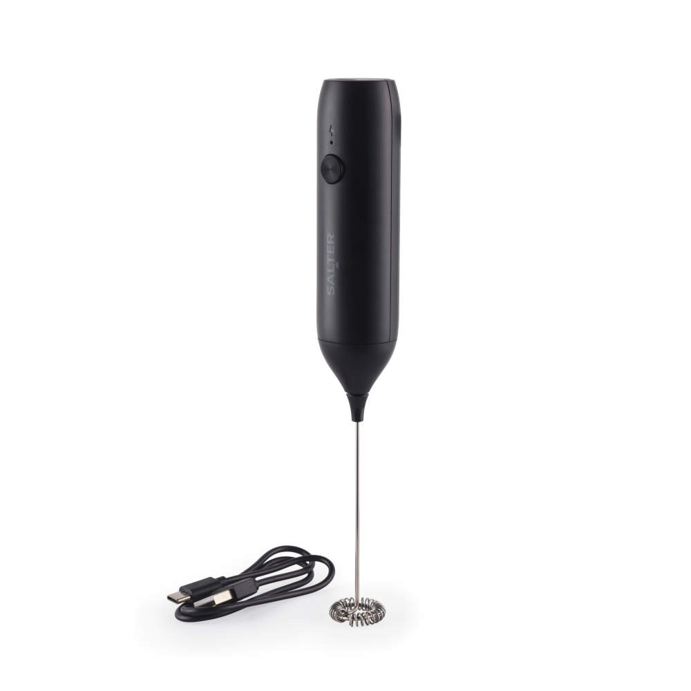 salter Rechargeable Milk Frother – Black