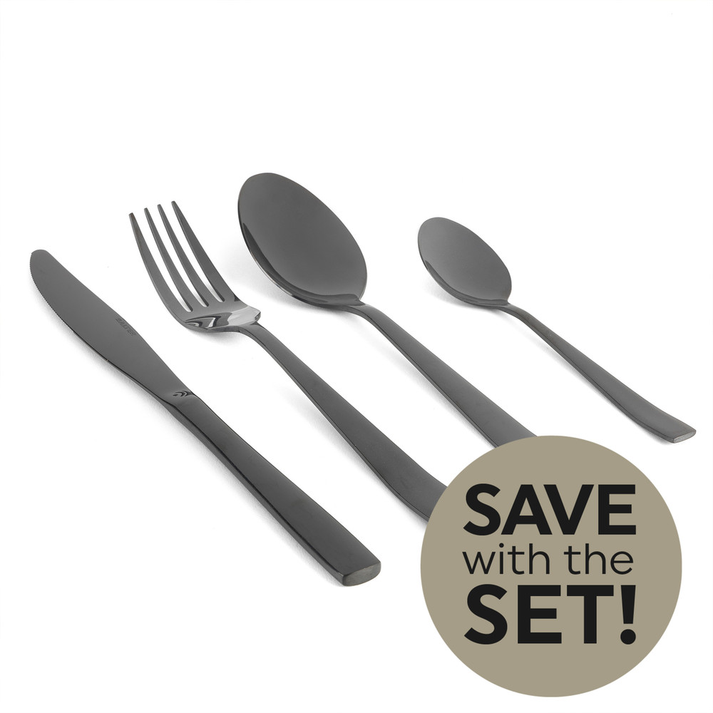 Salter Regal 32-Piece Cutlery Set - Black