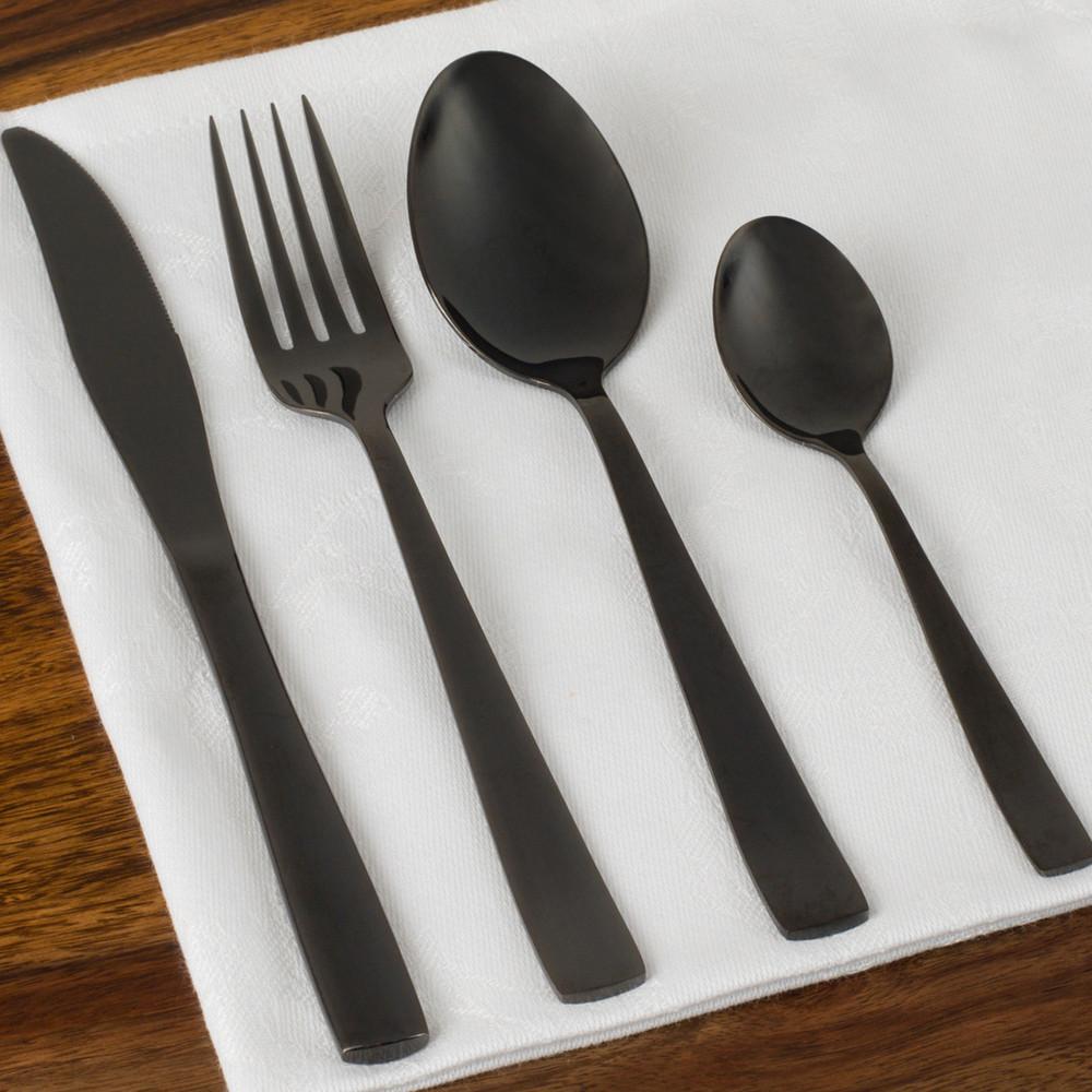 Salter Regal 32-Piece Cutlery Set - Black