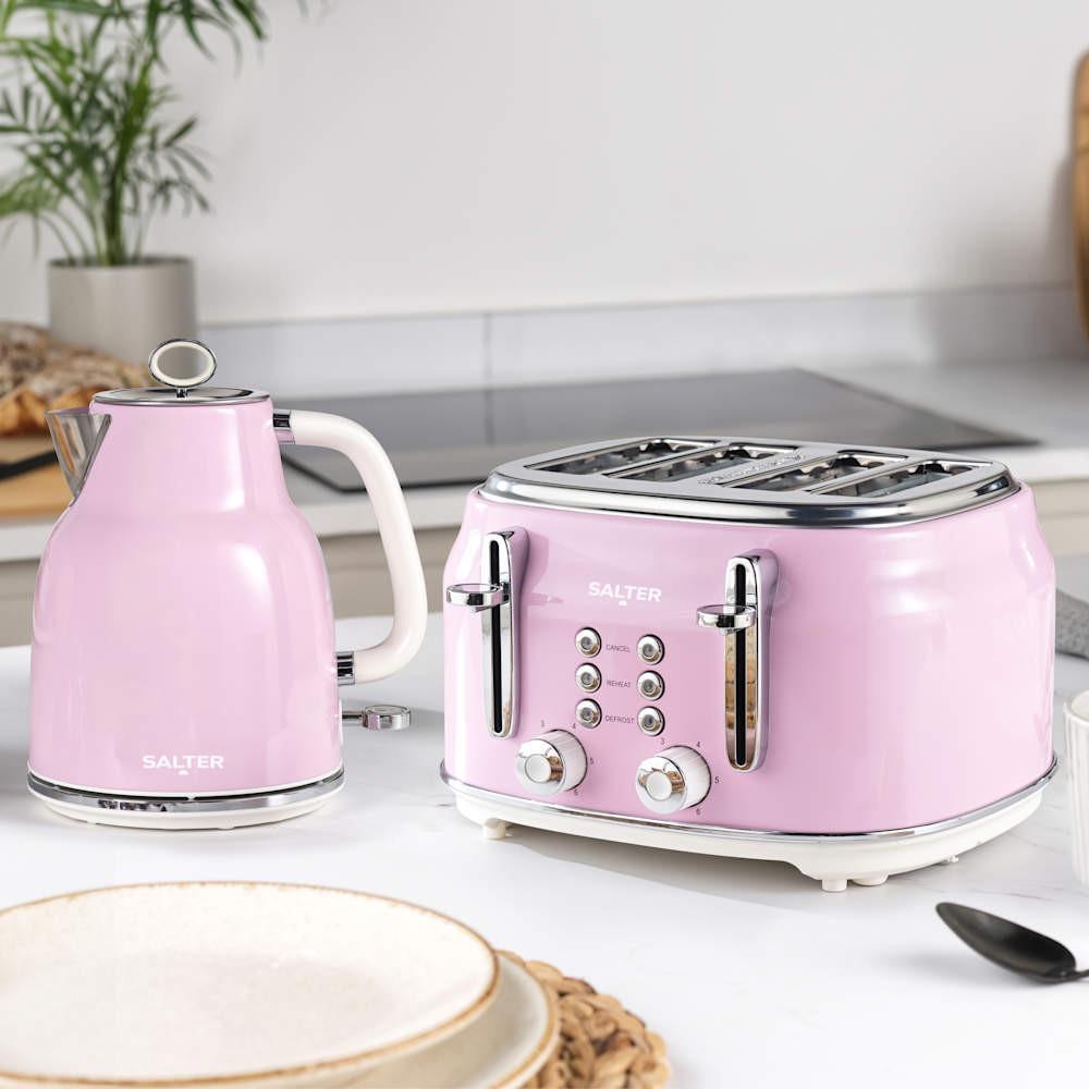 Salter Retro 1.7L Kettle – Pink