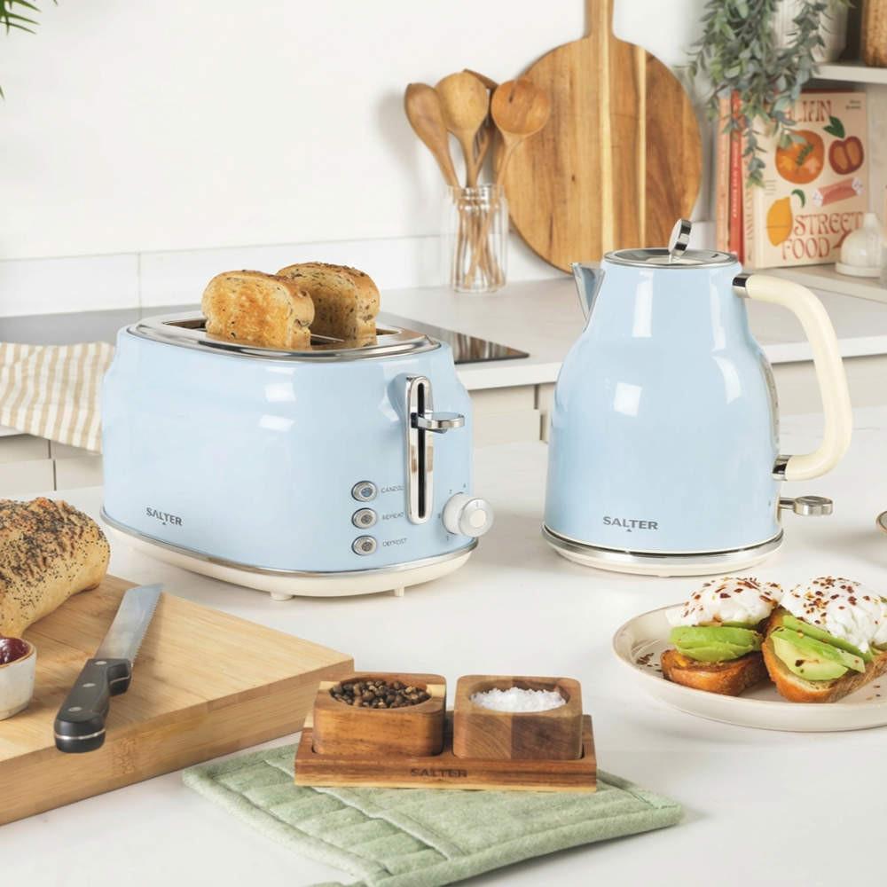 Salter Retro 2-Slice Toaster - Blue