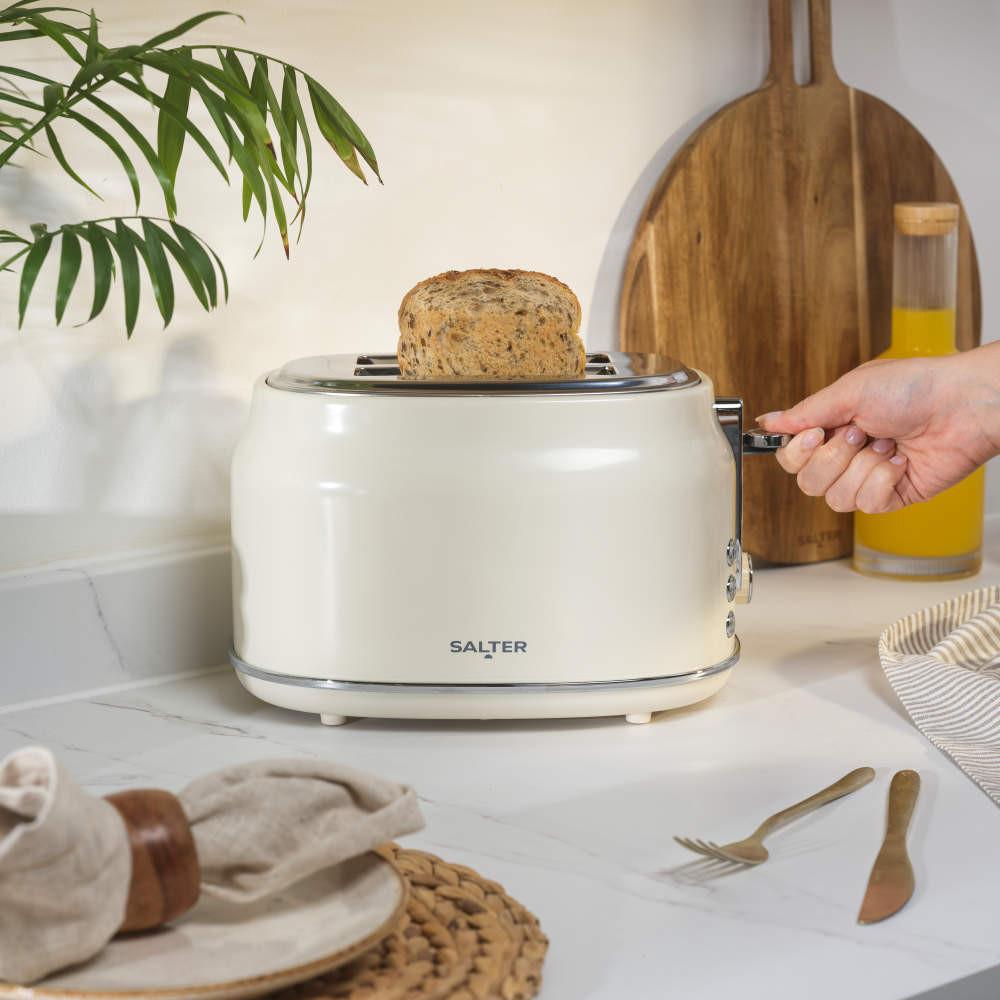 Salter Retro 2-Slice Toaster - Cream