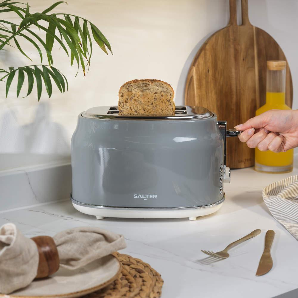 Salter Retro 2-Slice Toaster - Grey