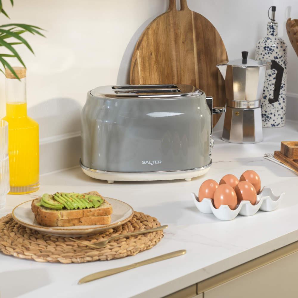Salter Retro 2-Slice Toaster - Grey