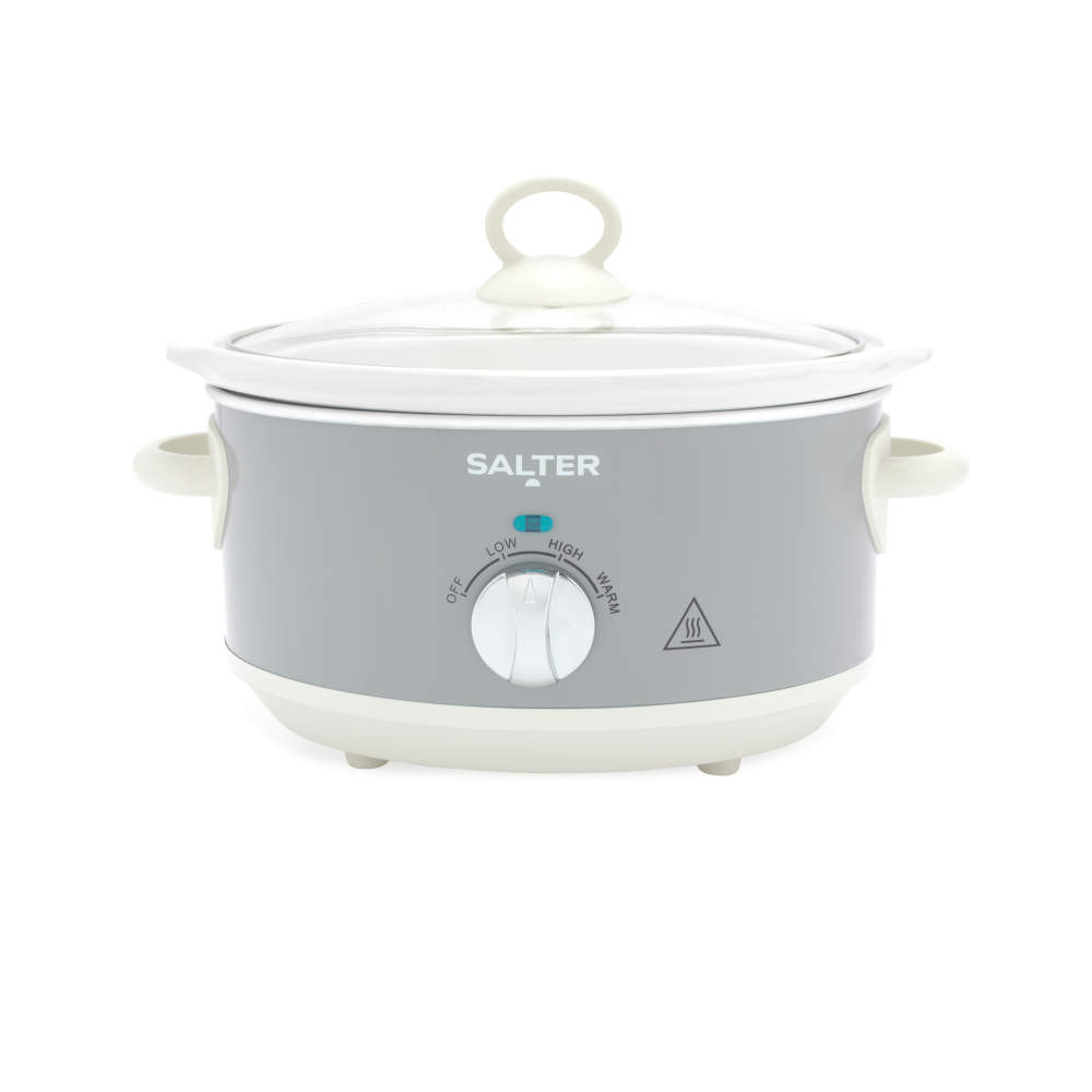 salter Retro 3.5L Slow Cooker – Grey
