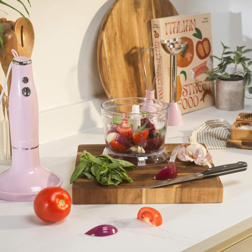 Salter Retro 3-in-1 Blender Set – Pink