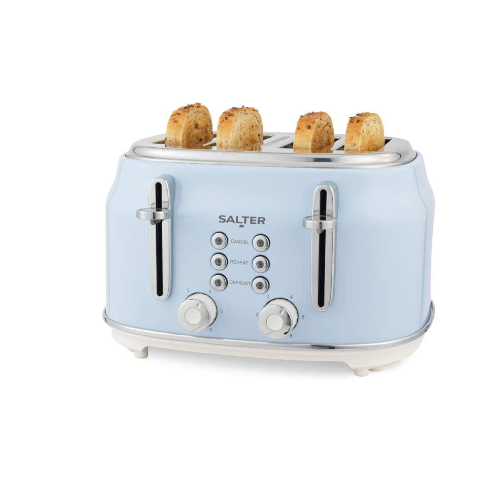 salter Retro 4-Slice Toaster – ­Blue