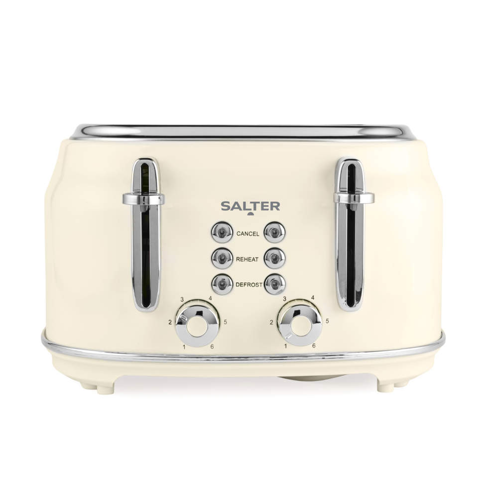 salter Retro 4-Slice Toaster - Cream