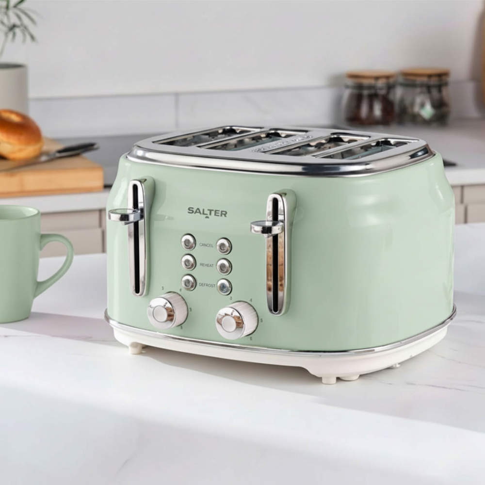 Salter Retro 4-Slice Toaster – Green