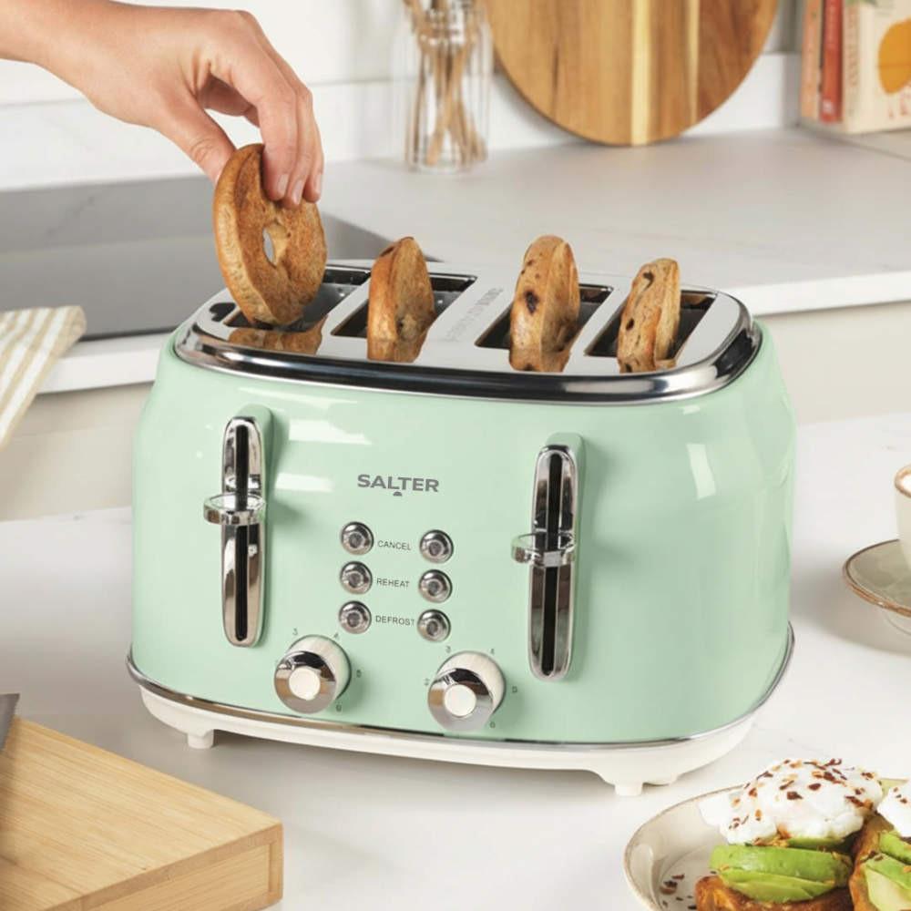 Salter Retro 4-Slice Toaster – Green