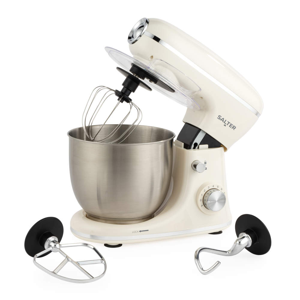 salter Retro 5L Stand Mixer - Cream