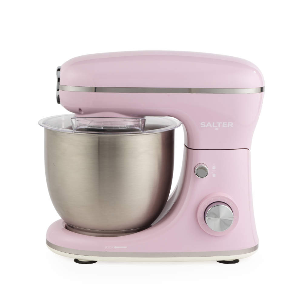 Salter Retro 5L Stand Mixer – Pink