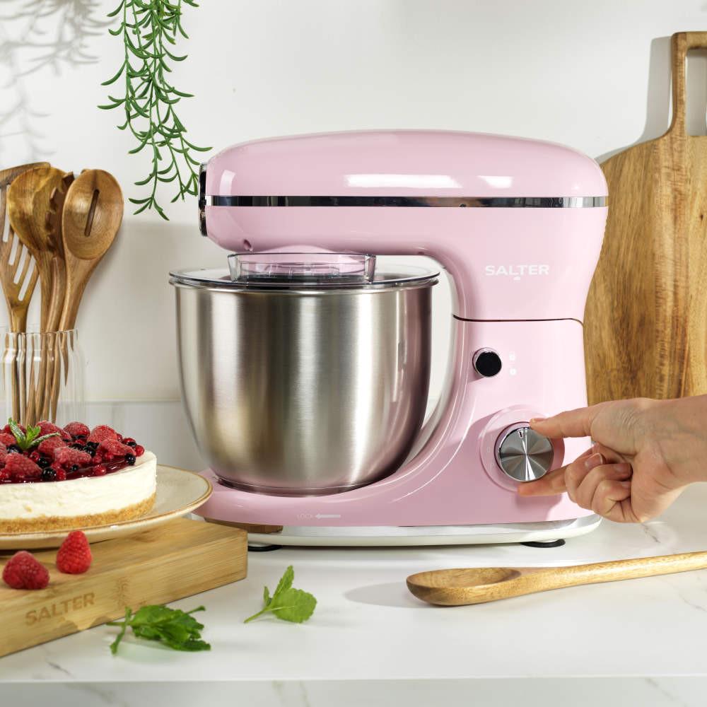 Salter Retro 5L Stand Mixer – Pink
