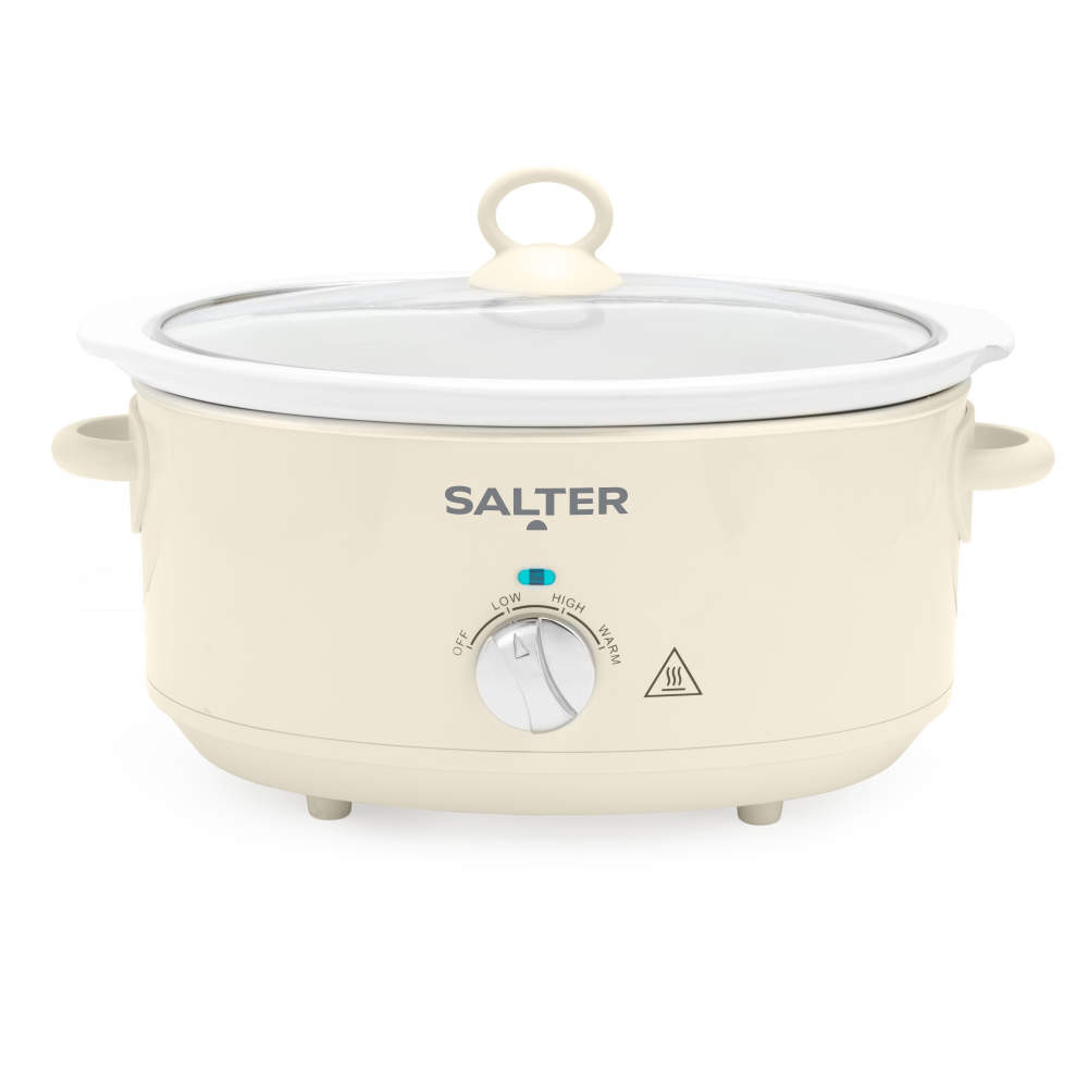 salter Retro 6.5L Slow Cooker - Cream