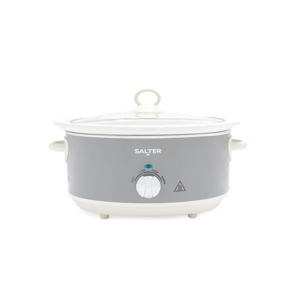 salter Retro 6.5L Slow Cooker - Grey