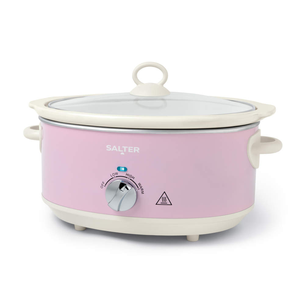 salter Retro 6.5L Slow Cooker - Pink