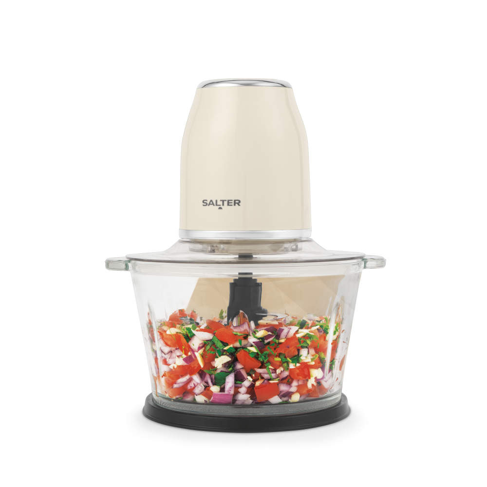 salter Retro Cream Food Chopper - Electric