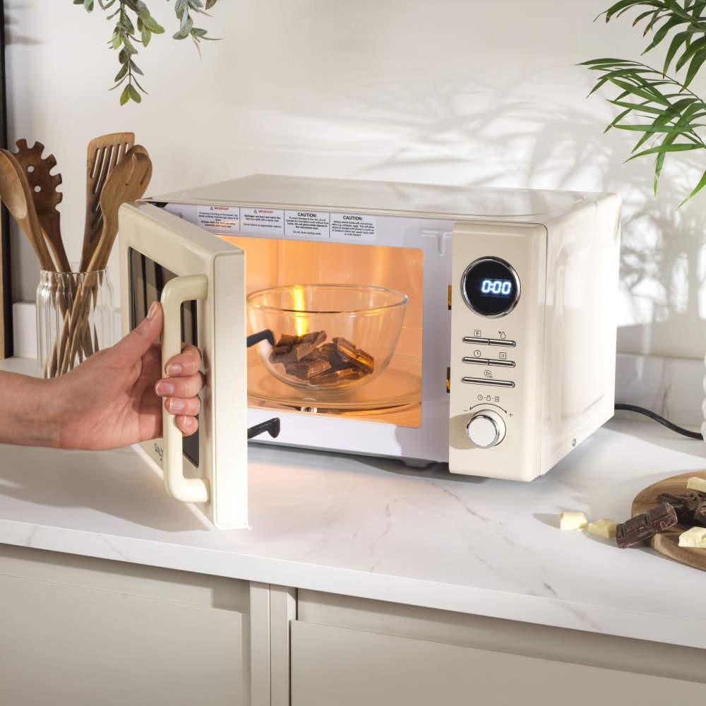 Salter Retro Digital Cream Microwave – 20L