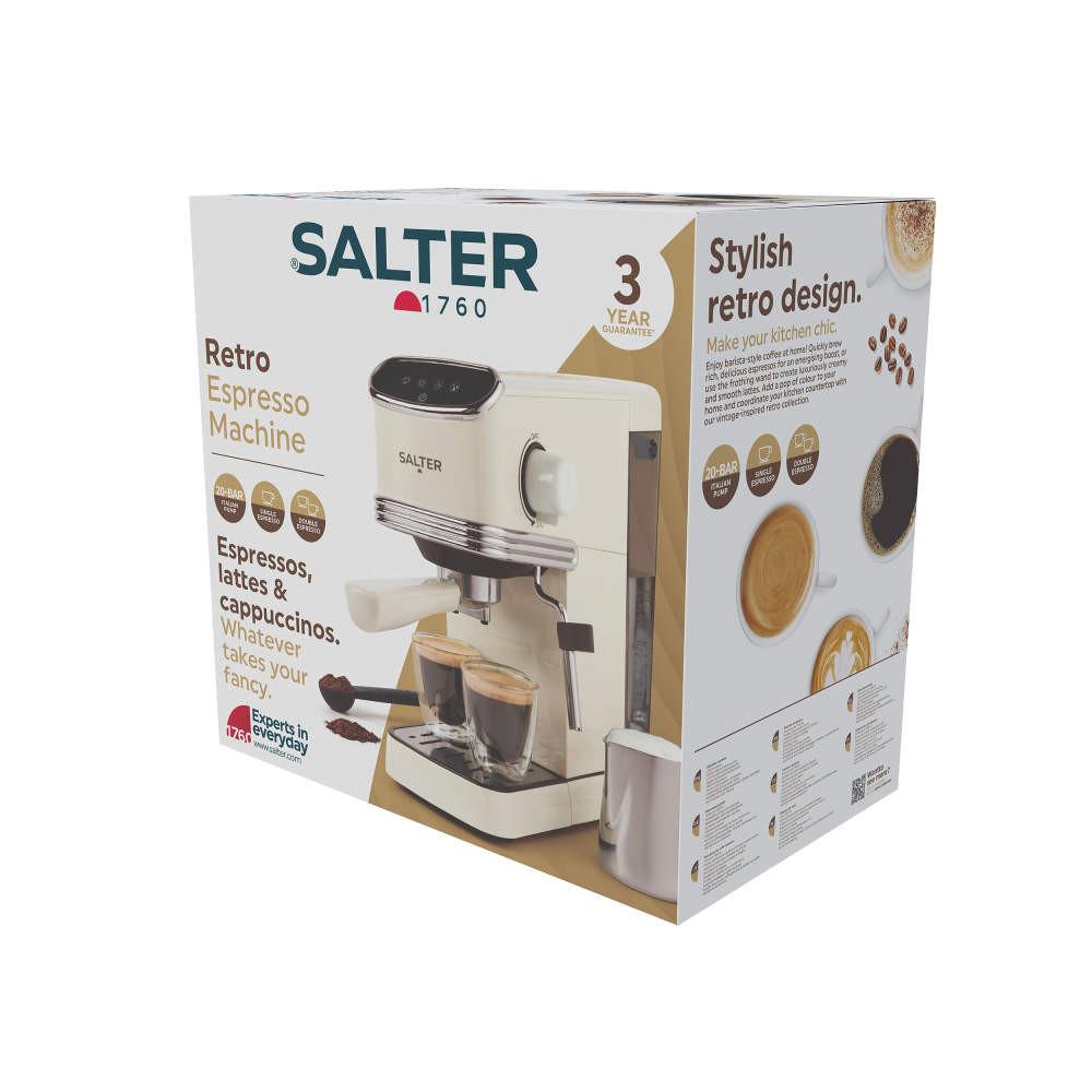 Salter Retro Espresso Machine – Cream