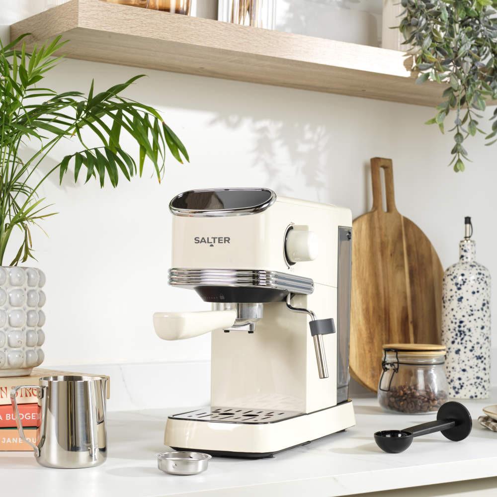 Salter Retro Espresso Machine – Cream