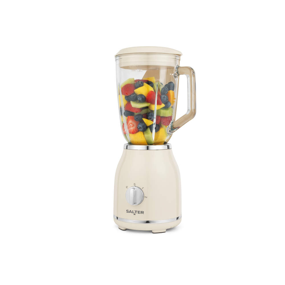 salter Retro Glass Jug Blender - Cream