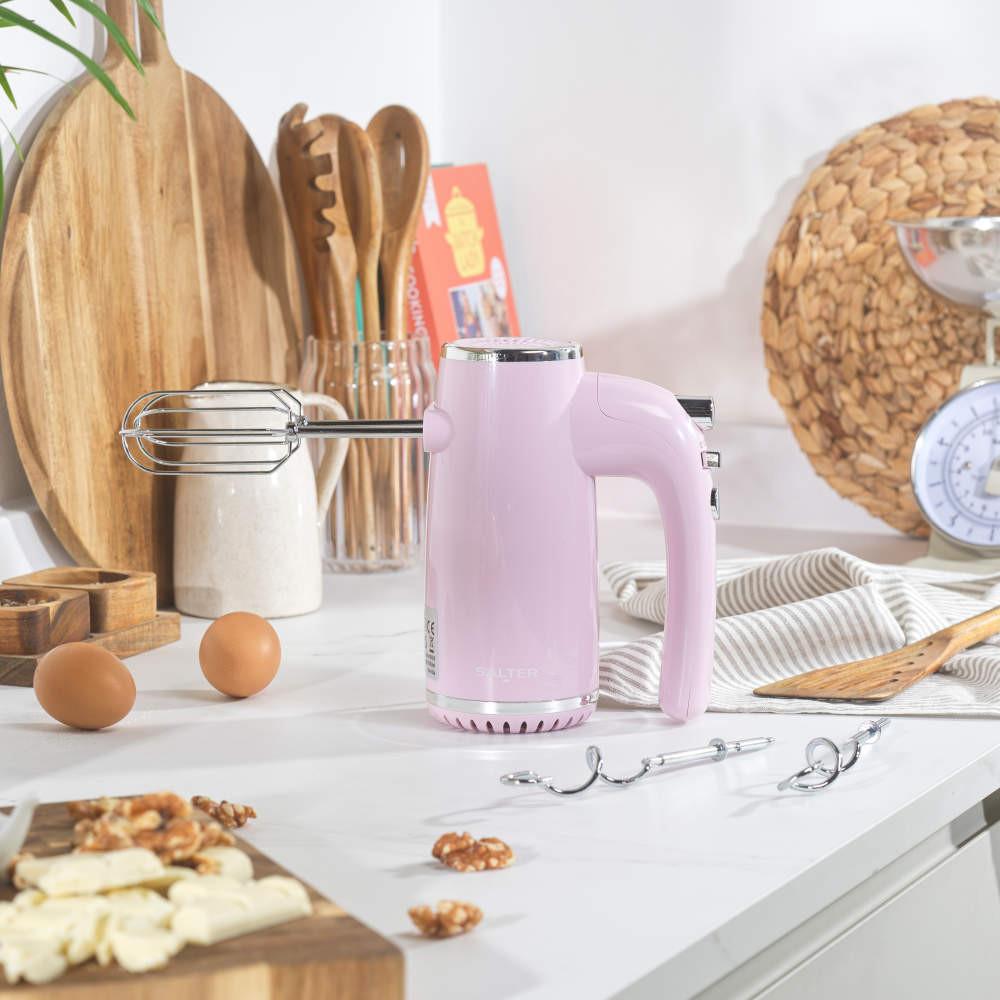 Salter Retro Hand Mixer – Pink