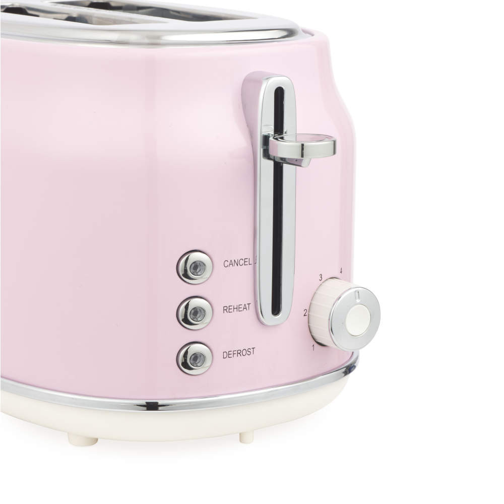 Salter Retro Kettle & 2-Slice Toaster Set – Pink