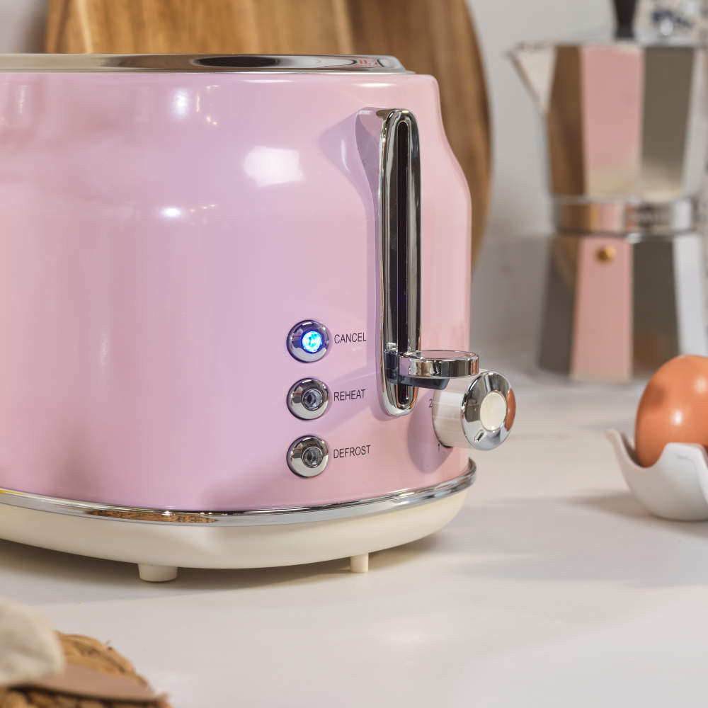 Salter Retro Kettle Toaster & Microwave Set – Pink