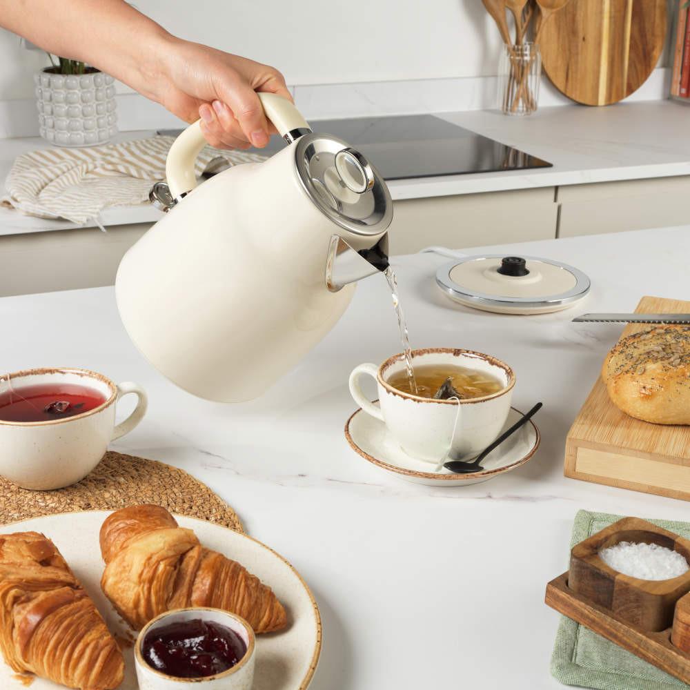 Salter Retro Kettle & Toaster Set – Cream