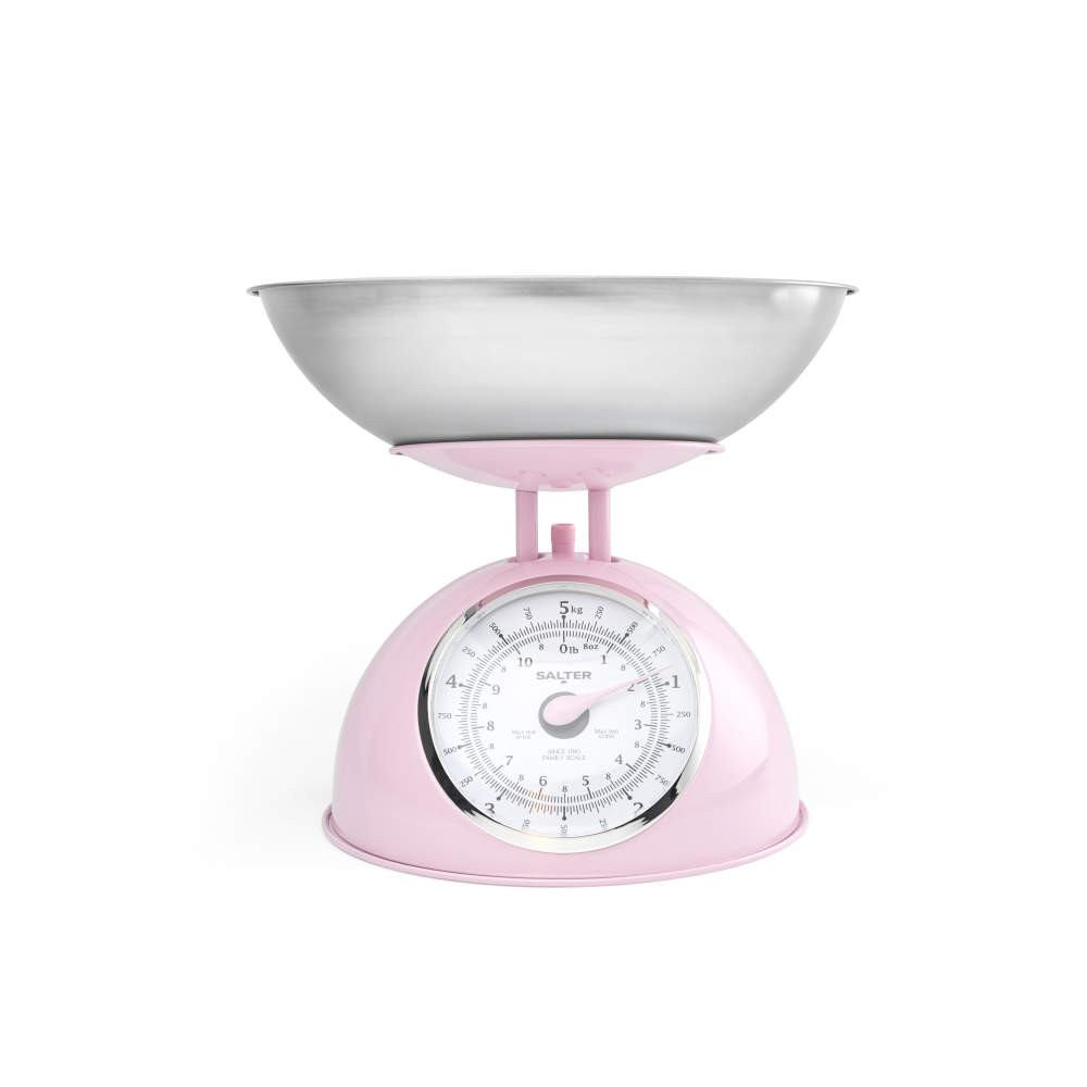 salter Retro Mechanical Kitchen Scale - Pink