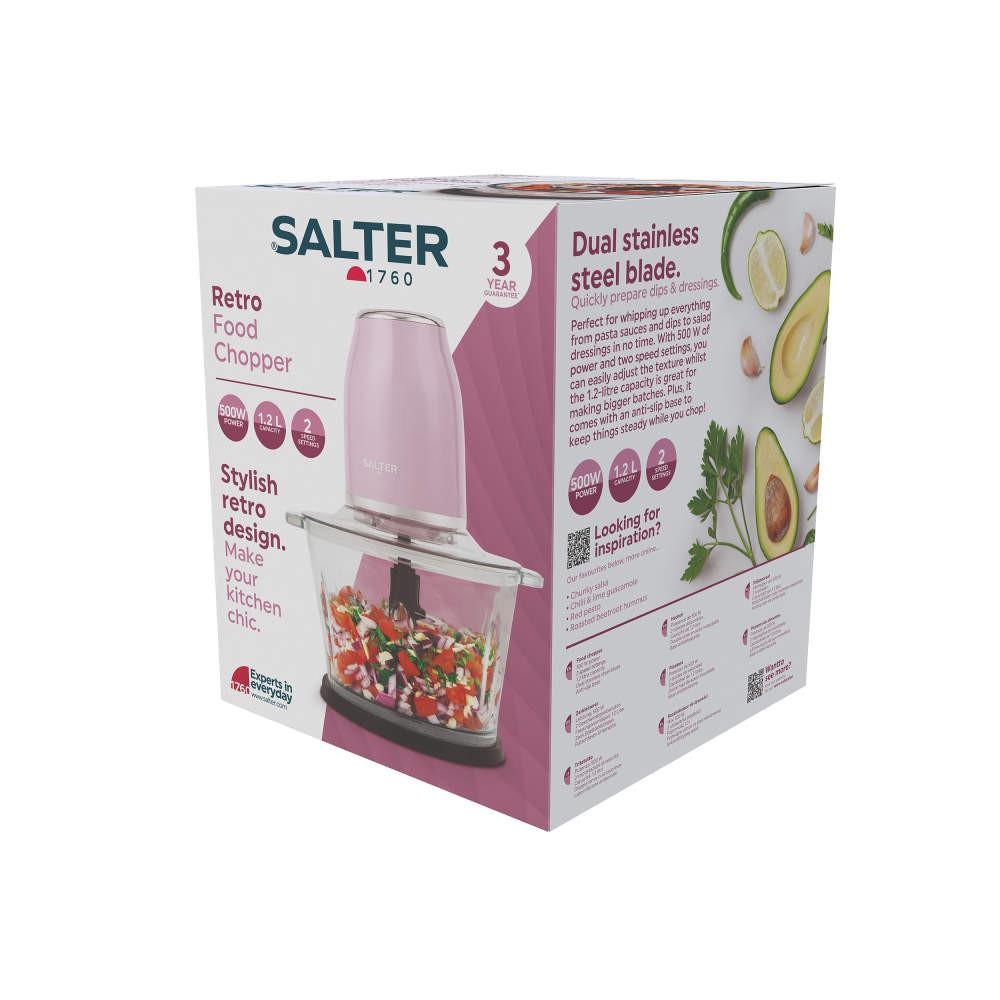 Salter Retro Pink Food Chopper - Electric