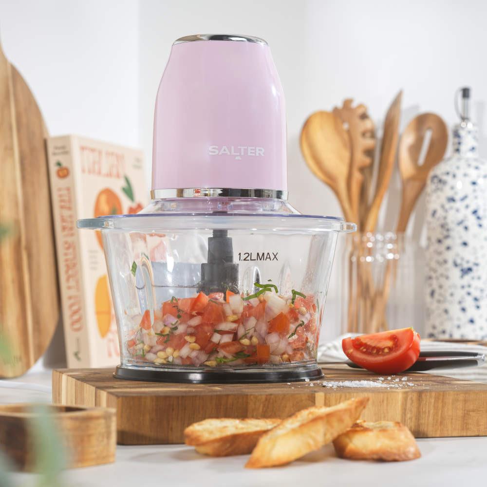 Salter Retro Pink Food Chopper - Electric