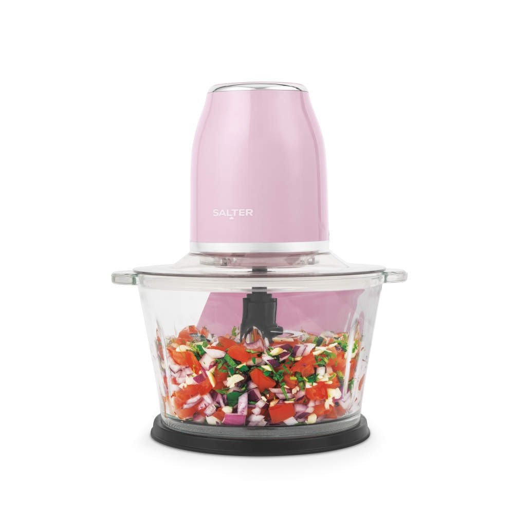 salter Retro Pink Food Chopper - Electric